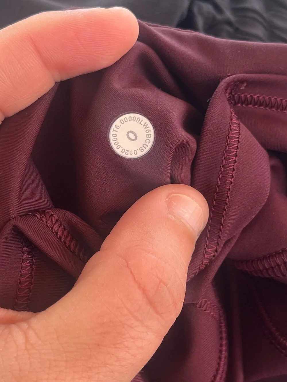 Lululemon Fast And Free Crop Burgundy Leggings 19” Size 0